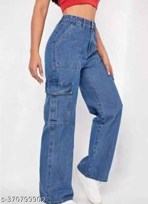 Bell bottom jeans for women blue