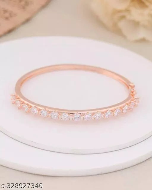 Feminine Fancy Oxidised Rose Gold Bracelet & Bangles for women ladies
