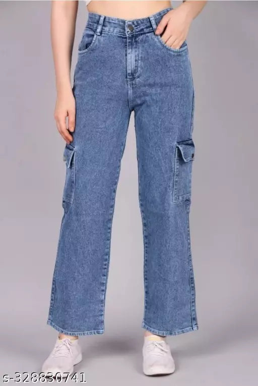 STYLISH DENIM POCKET JEANS