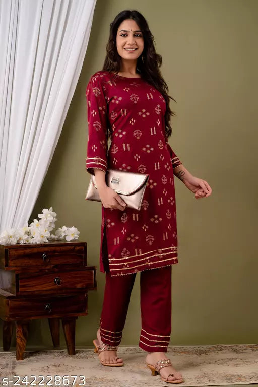 Mialo fashion kurti with plazzo set.