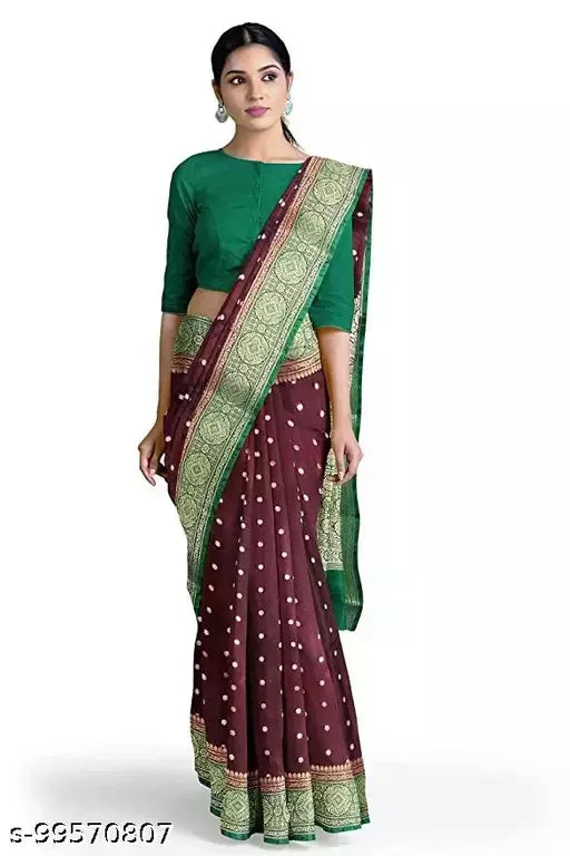 Satin Silk Embroided Saree