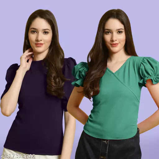 Casual Classic Fashion Forward Women's Top - Pack of 2