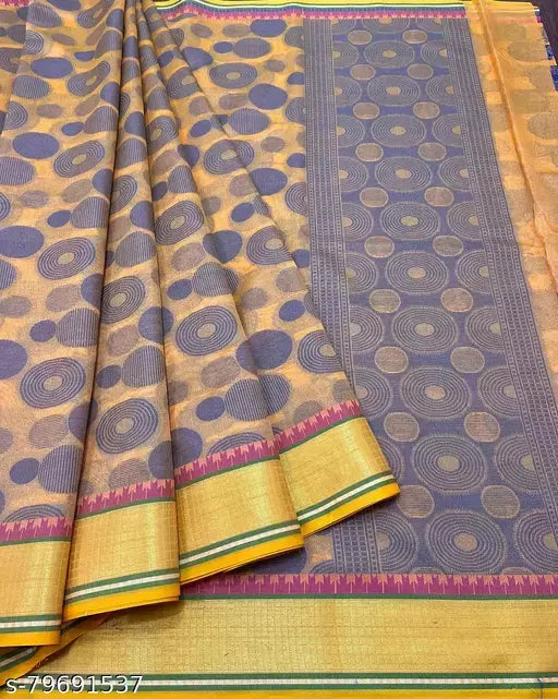 Chanderi Cotton Resham Patola Saree