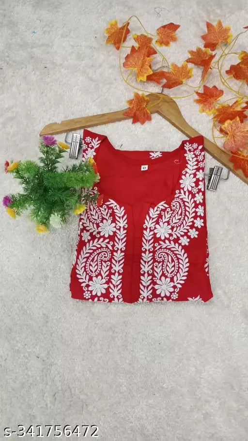 BEST FESTIVE WEAR CHIKANKARI WORK KURTI