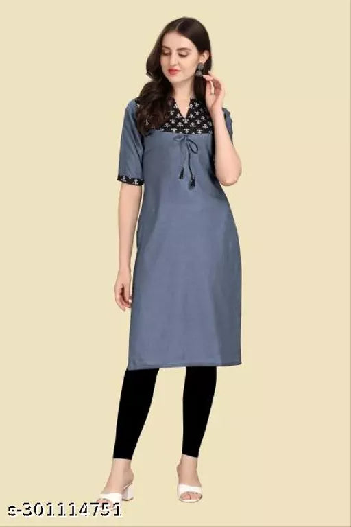 QVAZOR Stylish Fancy Trendy Kurti For Women For Party Wedding Festival Functions