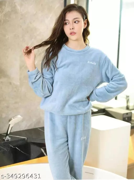 Women best woolen dress formal sky Blue