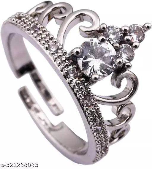 Enchanted Garden: Floral Gemstone Women's Ring for Grils