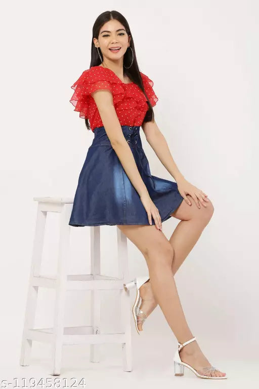 NEW DENIM WESSTERN DRESS