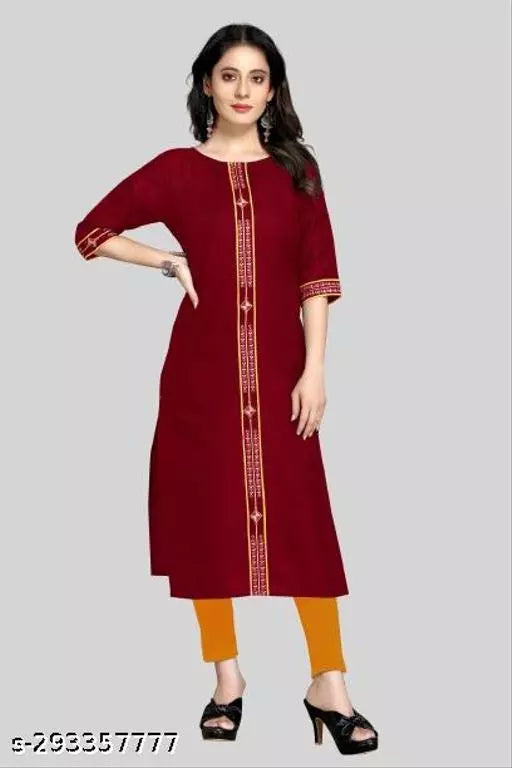 QVAZOR Stylish Fancy Trendy Kurti For Women For Party Wedding Festival Functions