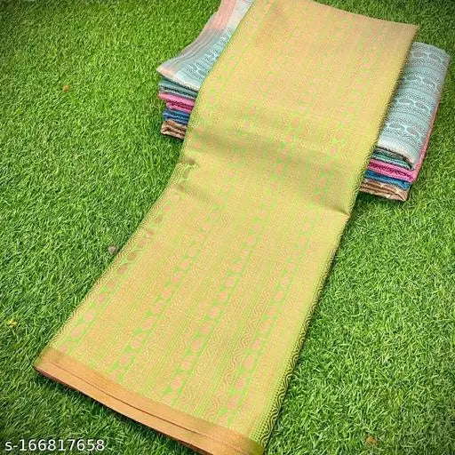 Banarasi Pink Zari Brocade Saree