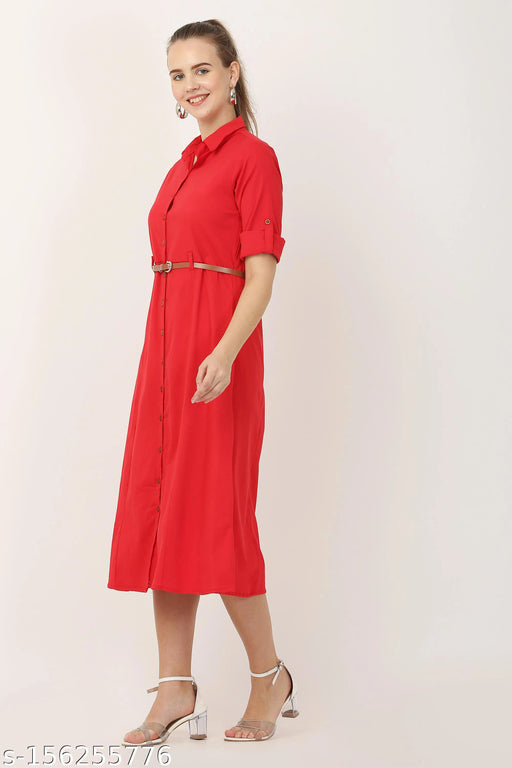 dress for women::casual dress::a line dress::knee length dress
