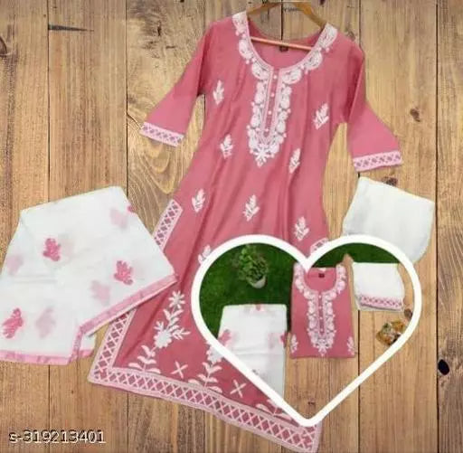 BEST EMBROIDERY KURTA PANT WITH DUPATTA