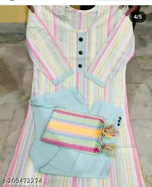 COTTON KURTI SET