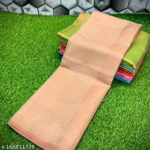 Banarasi Pink Zari Brocade Saree