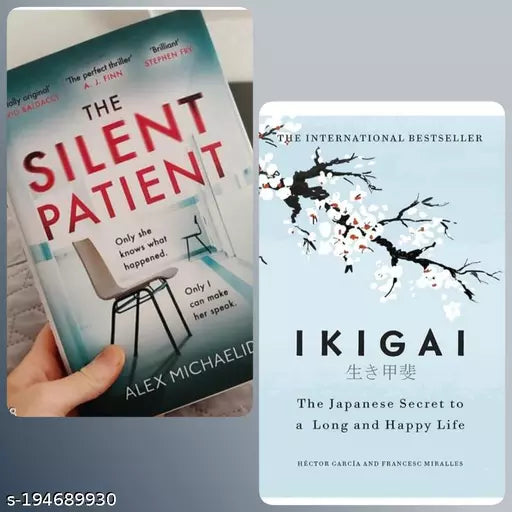 THE SILENT PATIENT + EKIGAI  Crime  Thriller & Mystery Books