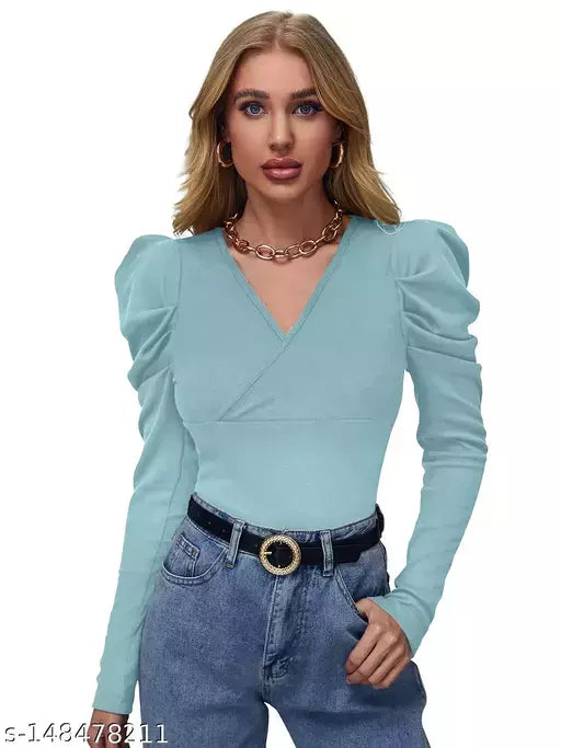 WOMEN'S PUFF SLEEVE TOP