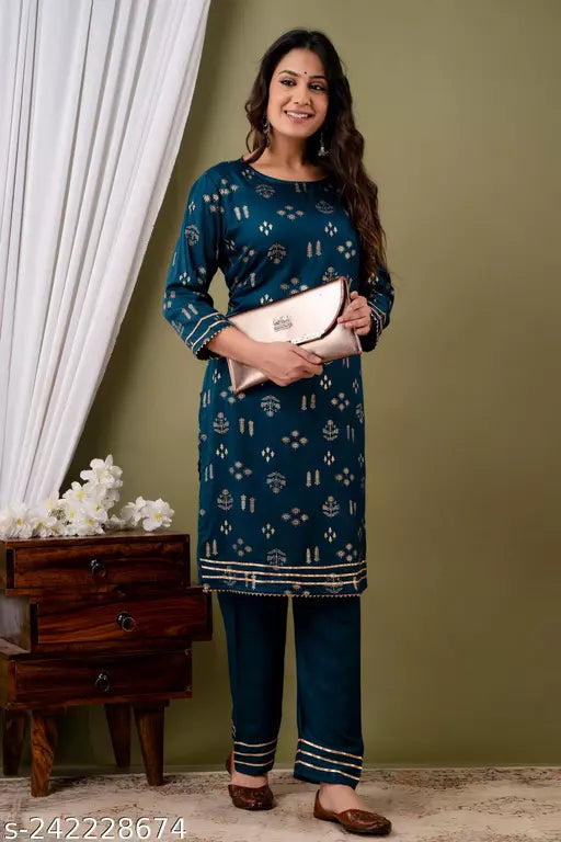 Mialo fashion kurti with plazzo set.