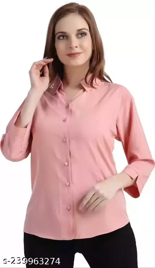 Trendy Formal Women and Girls Shirts   Crop_Shirt