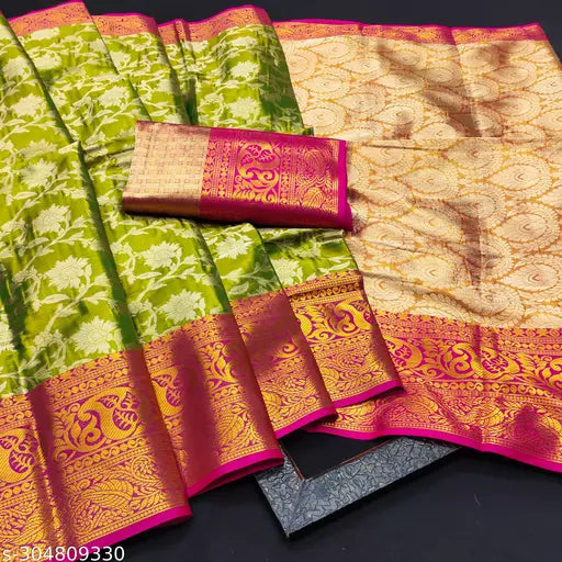 Morpich Fashion  Top Dyed  Banglory Silk Saree