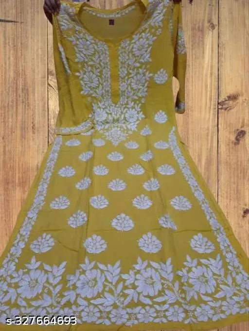 BEST EMBROIDERY RAYON KURTA