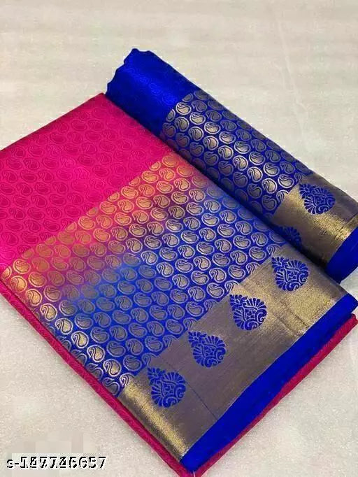 MORPINCH FASHION EMBOSS  SILK SAREE
