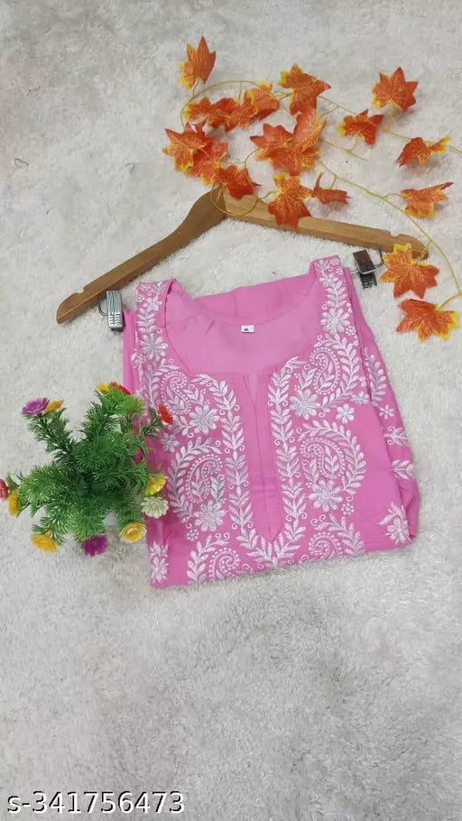 BEST FESTIVE WEAR CHIKANKARI WORK KURTI