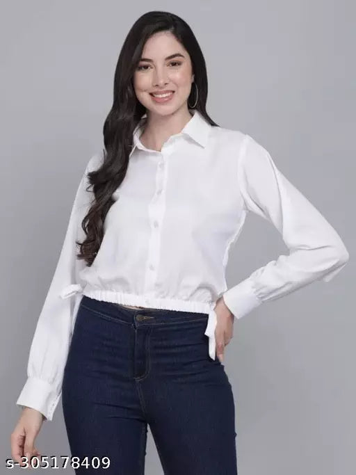 White formal women shirt