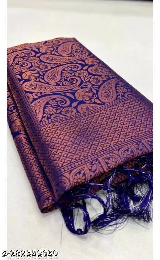 Copper Brocade Saree