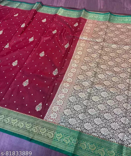 Satin Silk Embroided Saree