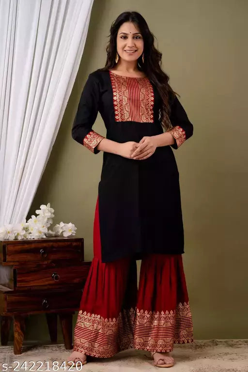 Mialo fashion kurti sharara set.