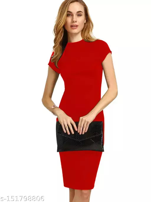 One Piece Red Dress For Woman