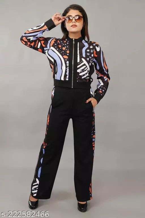 Multicolor Top And Bottom Set