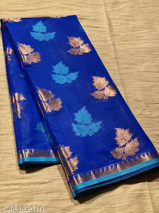 TRENDING LEAF BOOTA SILK SAREE
