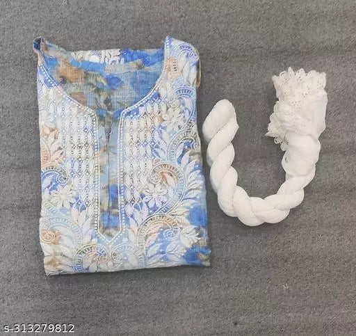 COTA PRINTED KURTI WITH DUPATTA