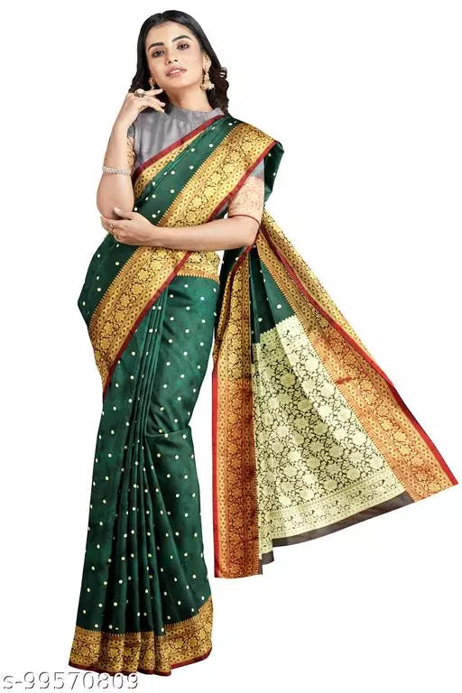 Satin Silk Embroided Saree