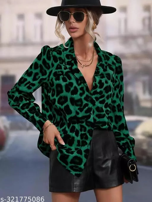 Women's Tiger Print Shirt  A Must-Have for Your Wardrobe