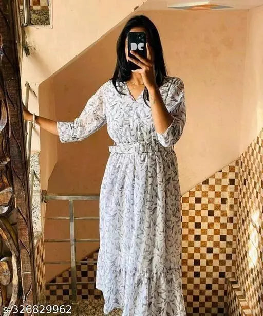 dress with belt