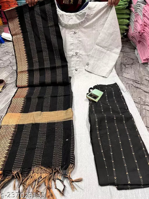 COTTON KURTI WITH DUPATTA