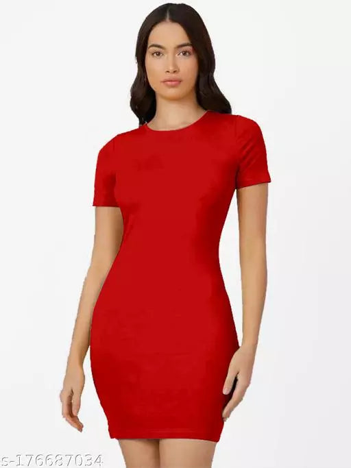 One Piece Red Dress For Woman