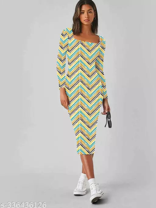 Women Bodycon Western Dress