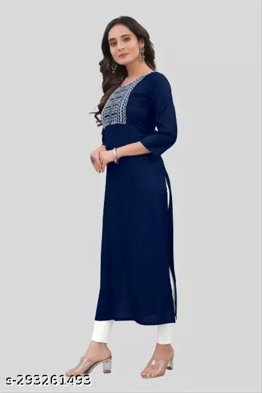QVAZOR Stylish Fancy Trendy Kurti For Women For Party Wedding Festival Functions