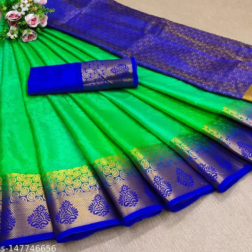 MORPINCH FASHION EMBOSS  SILK SAREE
