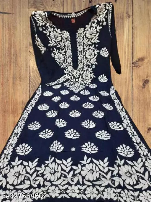 BEST EMBROIDERY RAYON KURTA