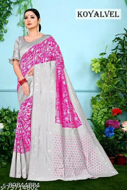 JACQUARD FANCY SAREE BY VAIDIK ETHNIC