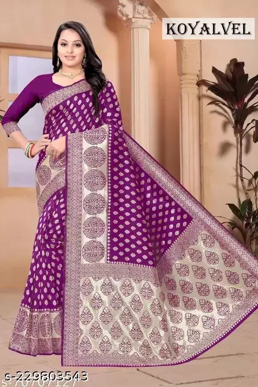 Present the Amazing Stylish Self Design Saree