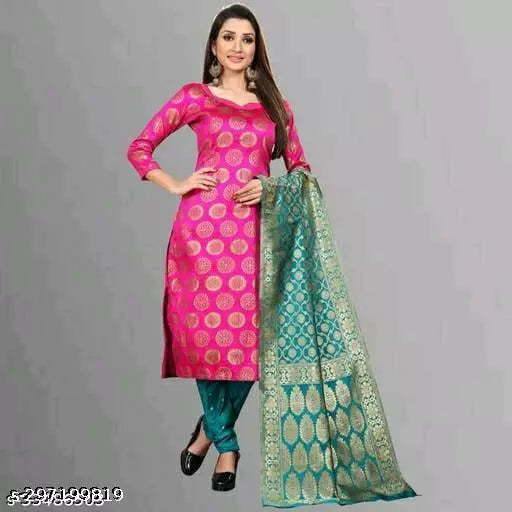 SUIT+RAMA SARKARI-RAMA BUTTI-RANI GOLA TOP