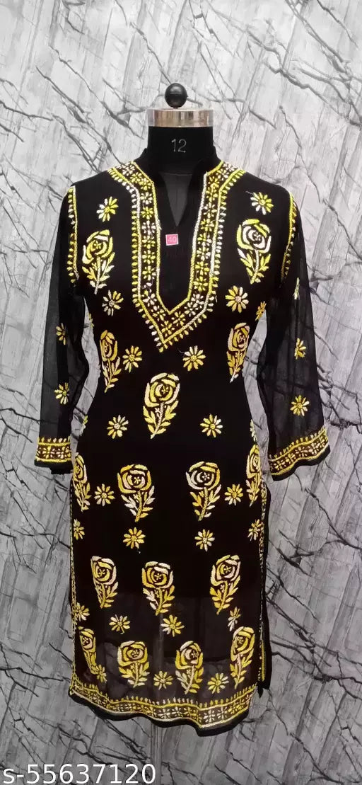 georgette rose kurti