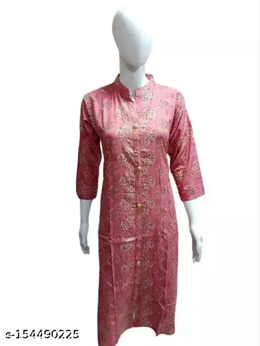 Women's Foil Printed Rayon Kurti