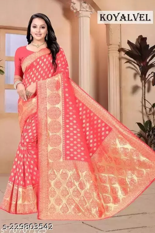 Present the Amazing Stylish Self Design Saree