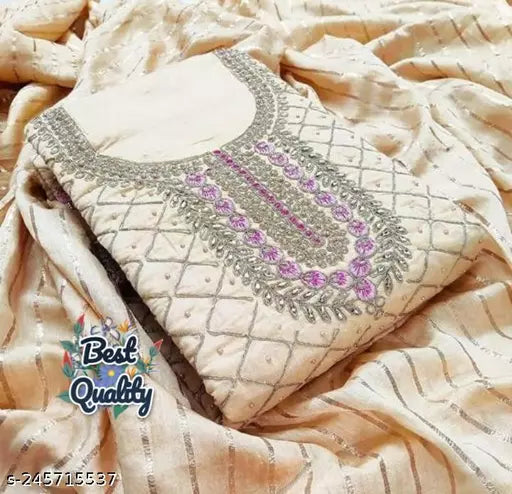Patiala Suit New Fancy Embroidered Koding Work Salwar Suit And Dress Materials